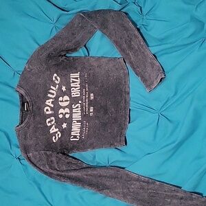 NWOT crop top with long sleeves